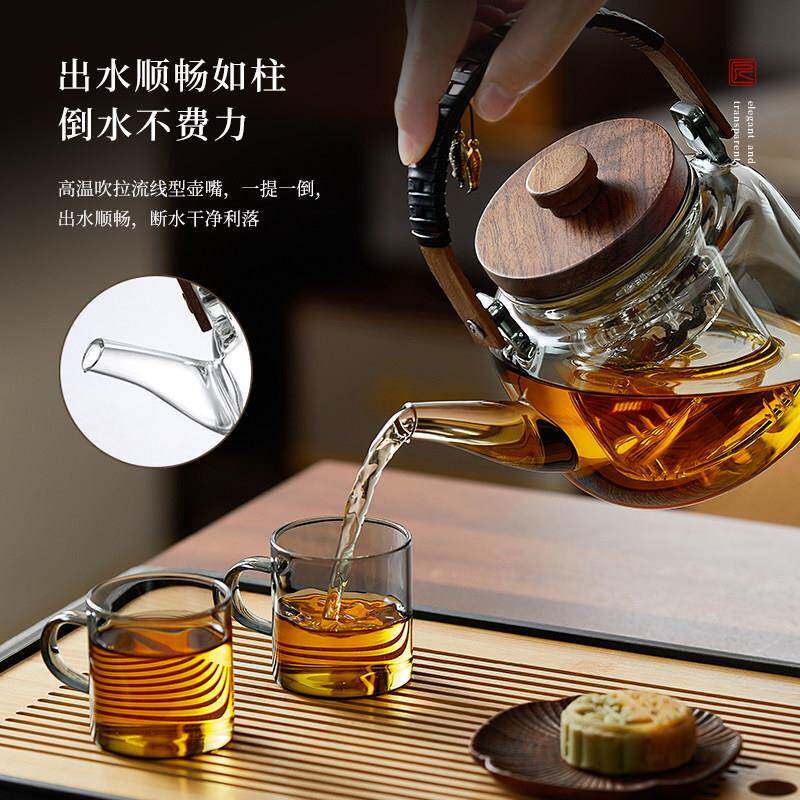 玻璃茶壶206新款茶水分离提梁烧水煮壶围炉煮2JQY-565专茶器电陶