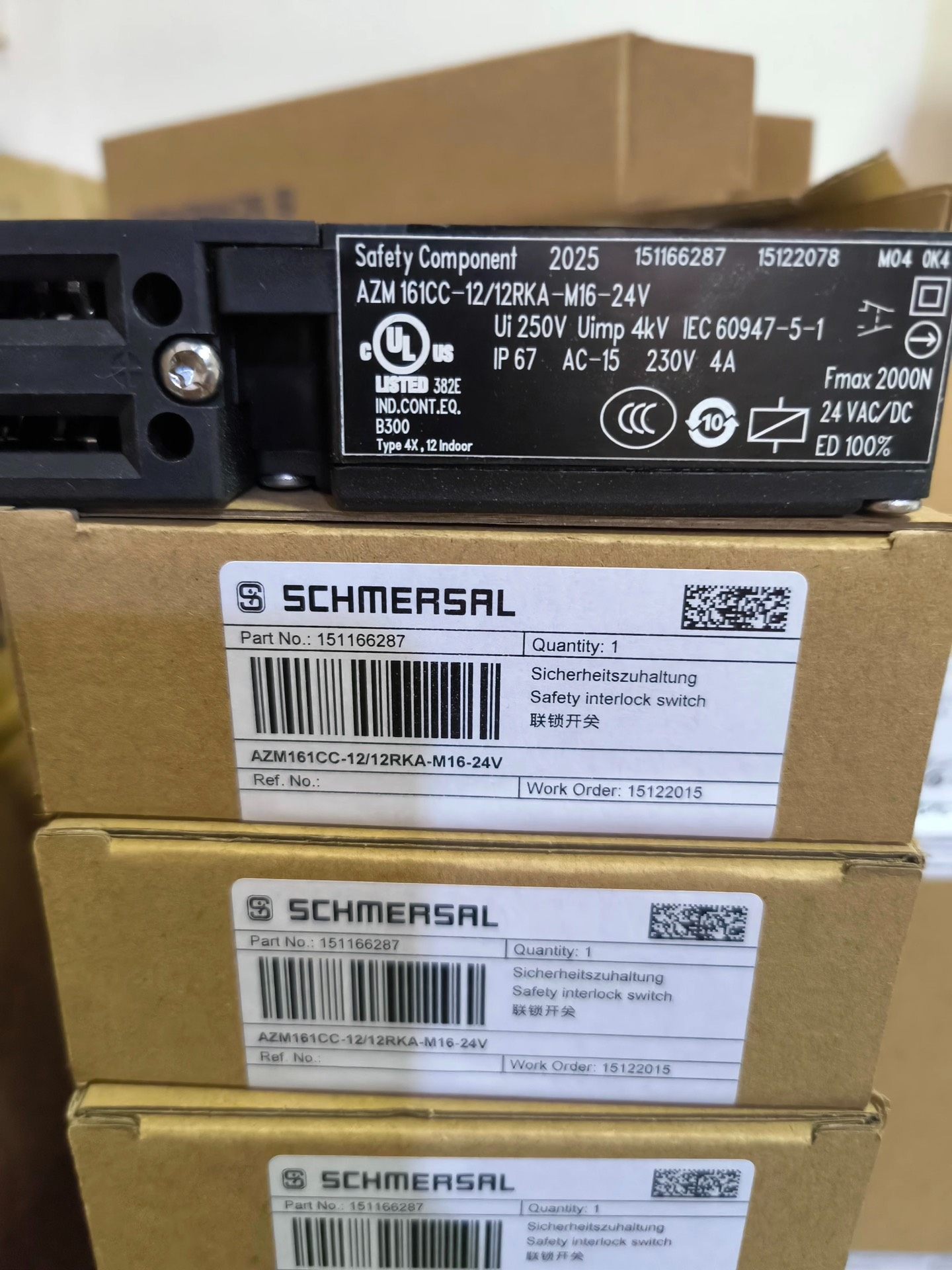 AZM161CC-12/12RKA-M16-24V施迈赛安全