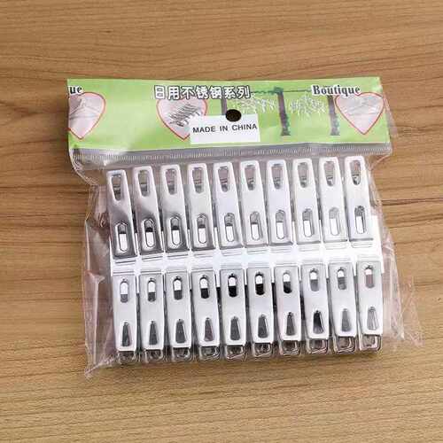 Wind-resistant clips for drying clothes, flat clips for garm