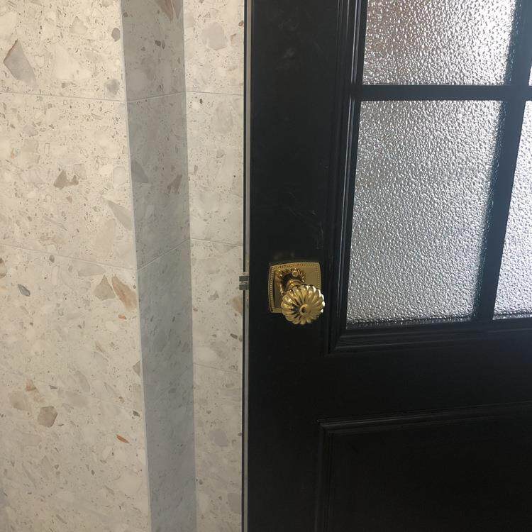 直销新款门锁纯铜黑色仿古室内卧室卫生间无钥匙球型门锁金色把手