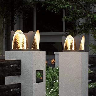 饰草坪灯 户外庭院柱头灯别墅围墙大门太阳能防水灯花园歌剧院装