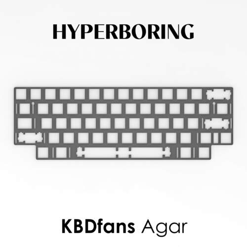 KBDfans Agar客制化机械键盘配件PC PP 铝定位板Plate