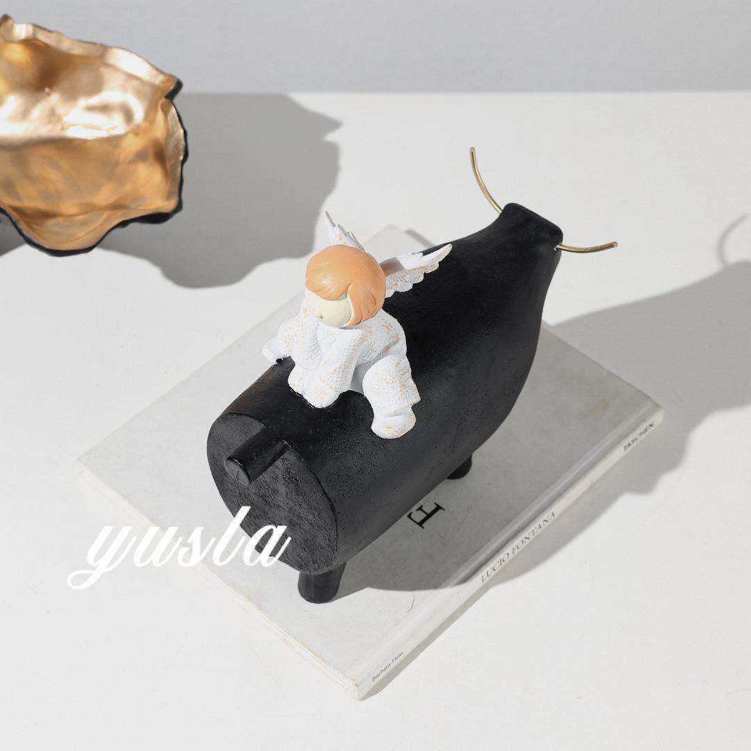 中式法式中古风卡可爱儿童房间电视柜售楼RES新玄关摆件通软装处