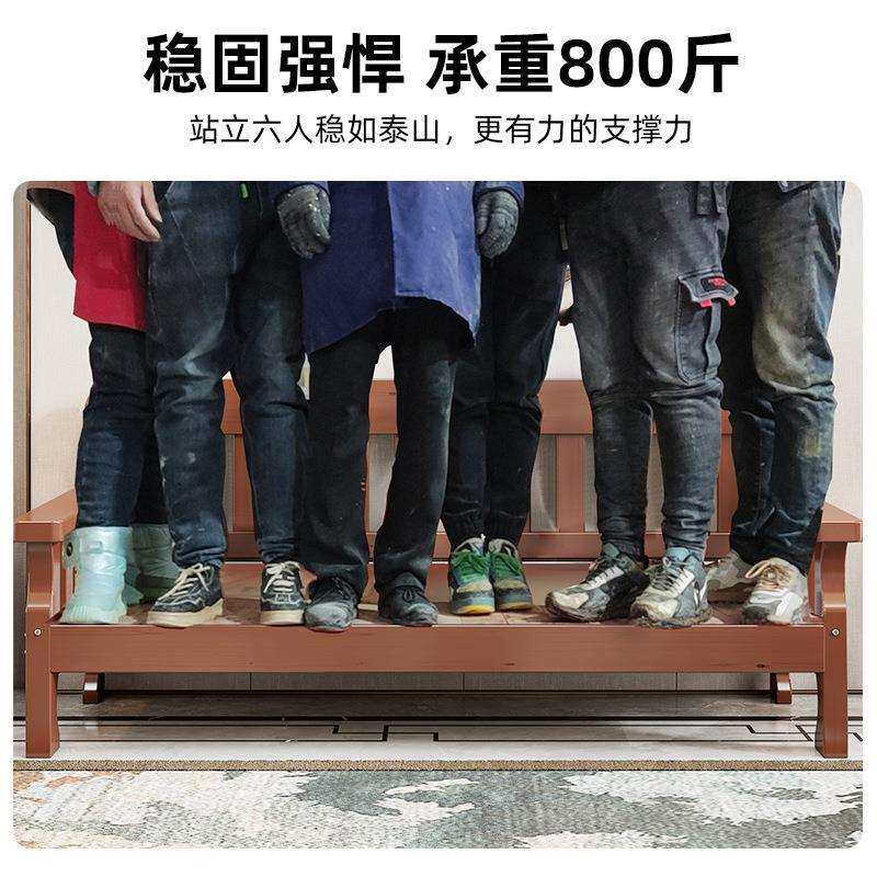 中式实木沙发简985约设多户型椅客厅计全实木带垫坐长组合沙t&omega;