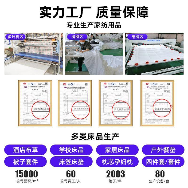 新款直销四角缘决明子护颈枕酒店宾馆长方形单人枕头开业会销枕芯