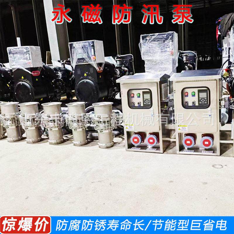 永磁潜水泵大流量扬程管道施工轻便型抽水泵便携式永磁潜水泵