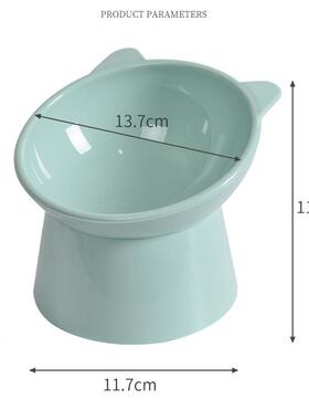 Cat Bowl High Foot Dog Bowl Neck Protector Cat Pet Food Wate