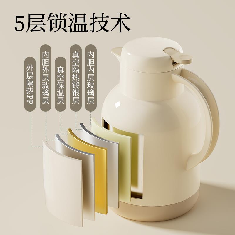 jek保温壶家用保暖瓶水壶o开水热水瓶学生宿舍小茶壶茶大容Jeko＆