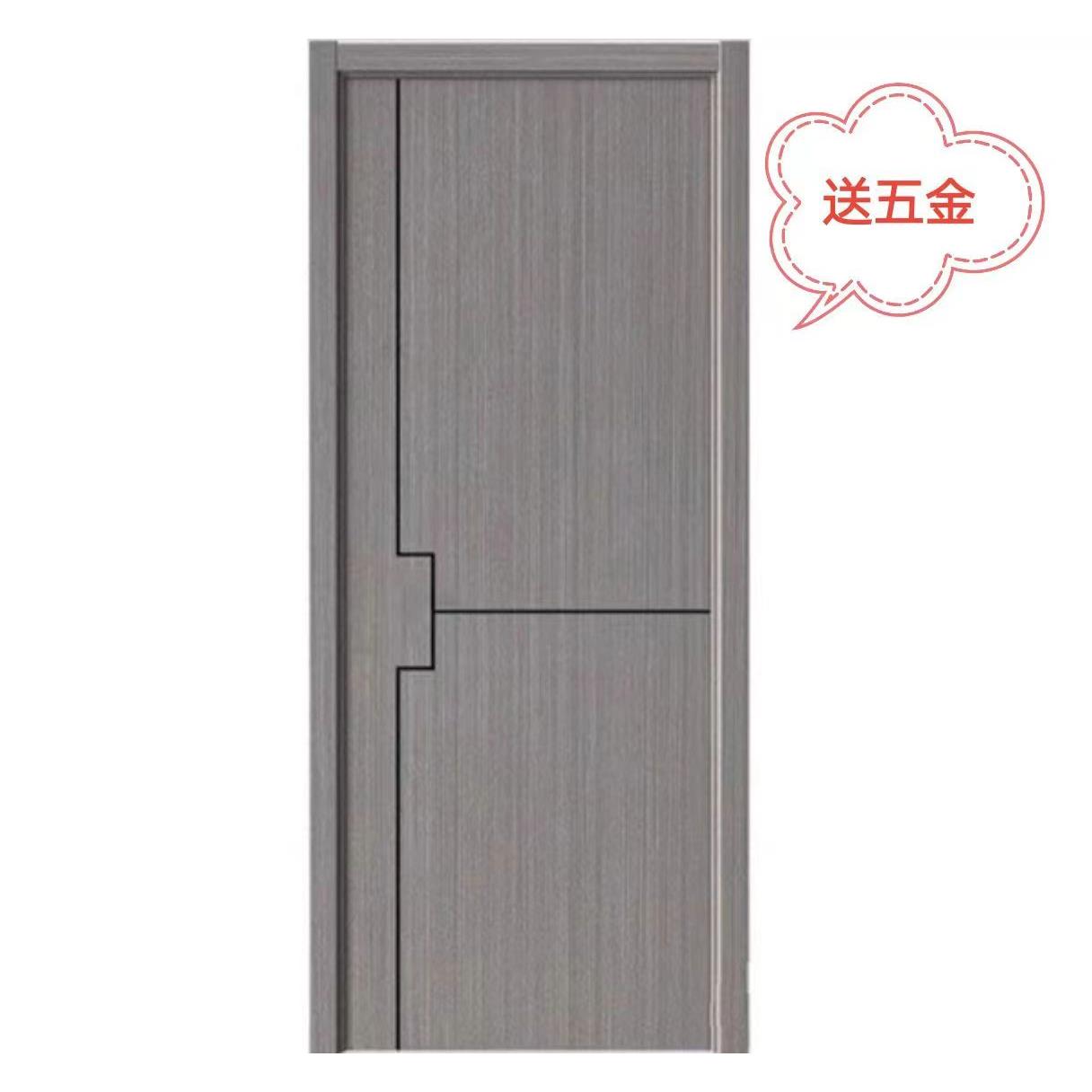 实木复合隔音门 可客制白色描黑木门 隐形门设计