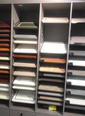 黑色身柜门展示架架色板层GHH焊板托 托连架子色卡架接展板钩免打