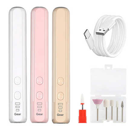 电动磨甲器美甲打磨机便携式美甲工具卸甲抛光去死皮源头工厂