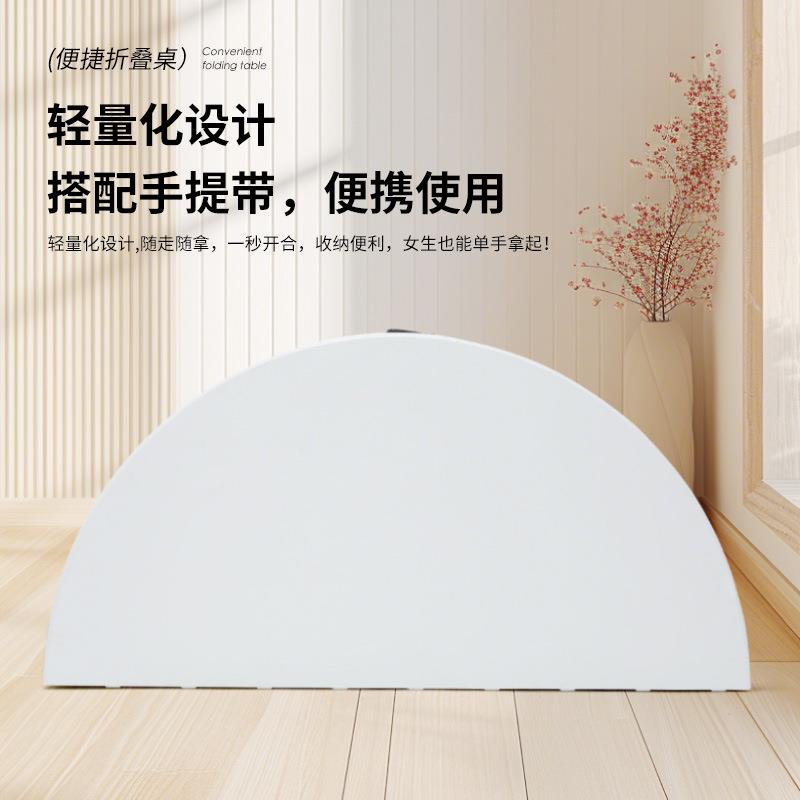 跨境工厂圆桌-人可对折户外桌椅套装大排档烧烤摆摊商用折叠桌