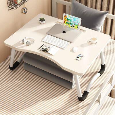 Foldable notebook student dormitory study table bed desk