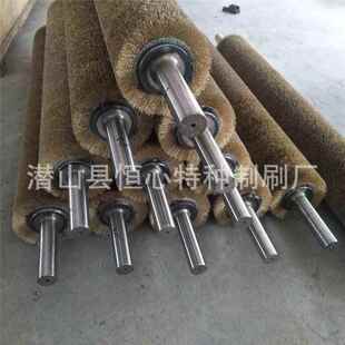 钢丝刷辊刷工业用钢板80011除毛锈抛光钢丝缠绕筛沙毛网机毛刷