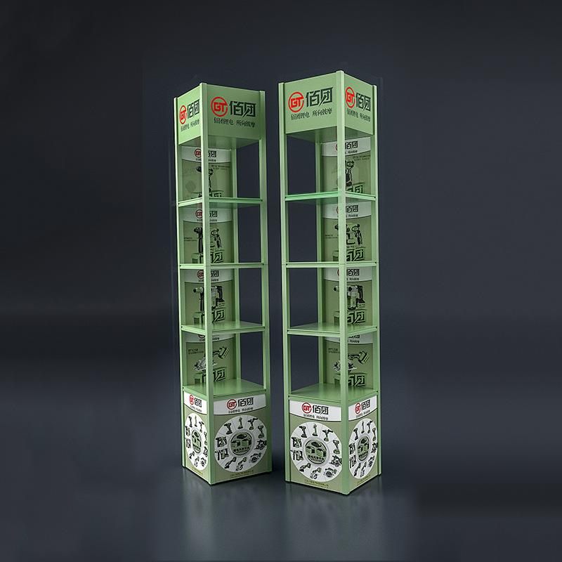 新款锂电充电电动工具展示架电瓶蓄电池储物置架多层置物架