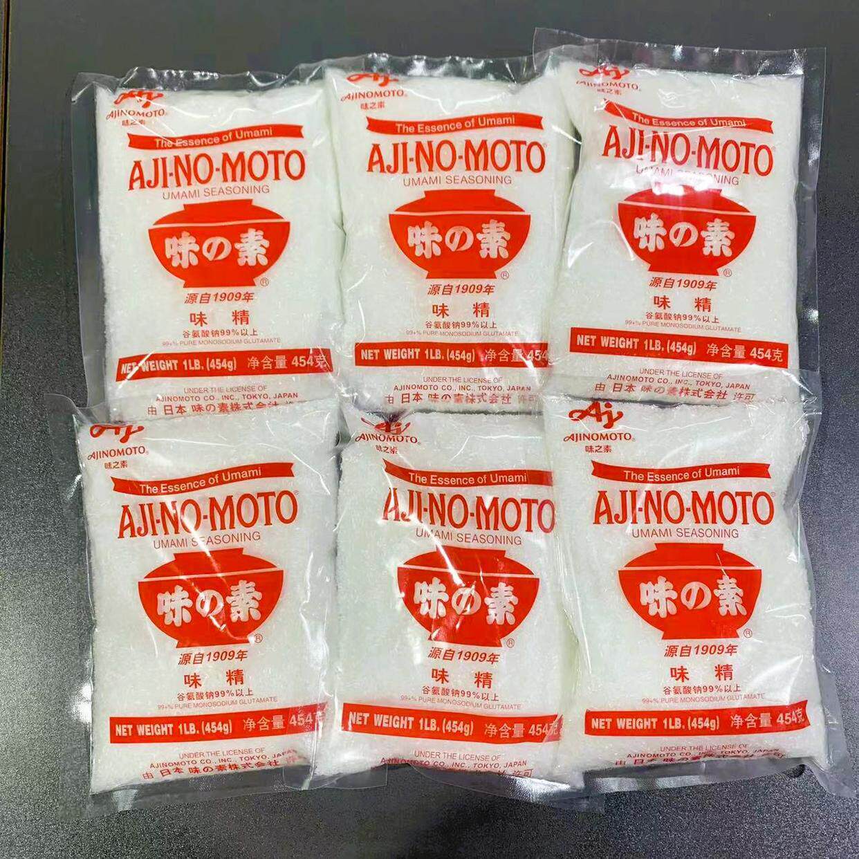 味之素红碗牌味精454g*6袋 99度发酵调料日本料理餐饮增鲜炒菜用
