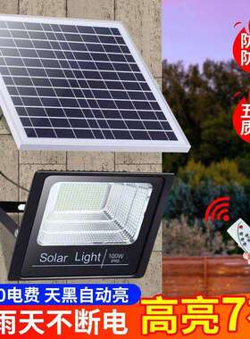 感家用亮超亮自动户外天阳灯防水庭院灯投光灯应太NET能照明灯黑