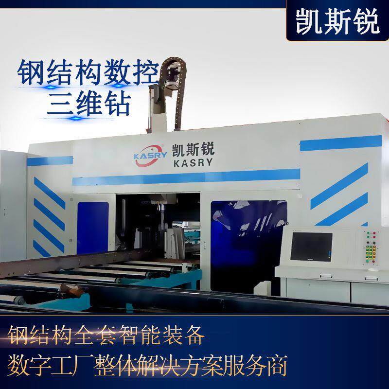 验厂山东厂家专业生产全自动钻孔加工设备钢结构钻床数控三维