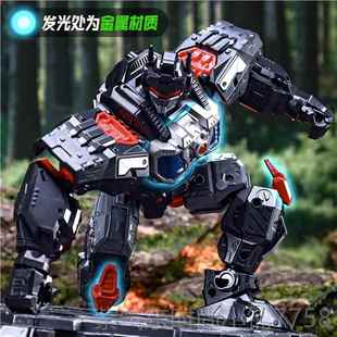 高档变形玩版具金刚男队孩儿大童猩猩统领长正三擎天之柱合金黄蜂