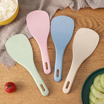 Rice spoon made of wheat straw, soup spoon, PP plastic spoon