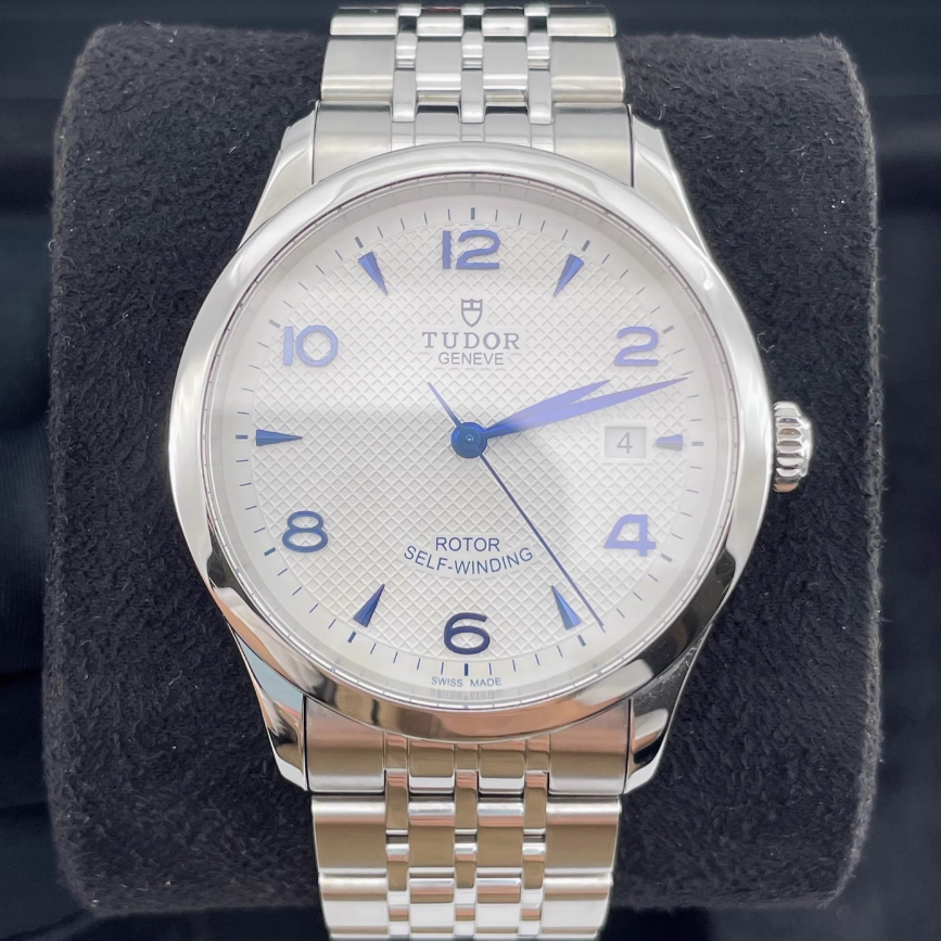 全套9.8新 帝舵1926系列精钢自动机械腕表39MM男表91550-0005蓝字