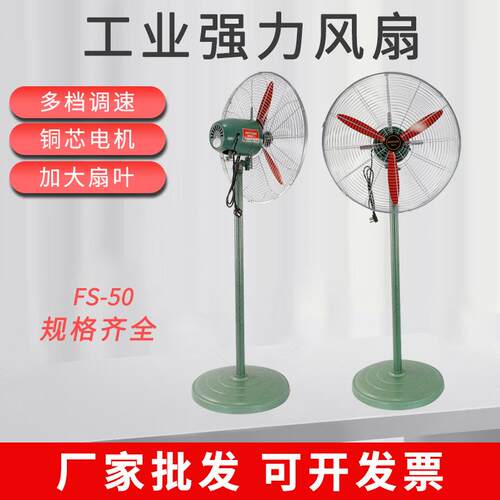 风扇落地扇电风扇家用工业宿舍2024新款立式超静音大风力落地摇头