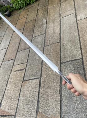 锻打弹簧钢细剑长剑条一体成型四面剑韧性性能好弯曲秒回弹未开刃