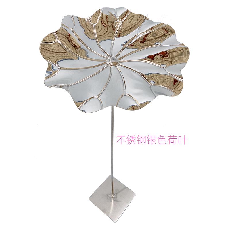花园水景摆件摆件艺雕塑荷叶荷花装饰景莲花林庭院铁不锈钢水池