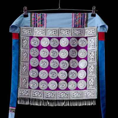 高档贵州平从榕江侗族盛装银饰江围腰装围黎裙少服数民族服饰舞台