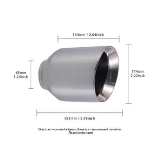 114毫米WNE 4长 尾喉不锈钢排气尾尖进口632毫米出口110 汽车装