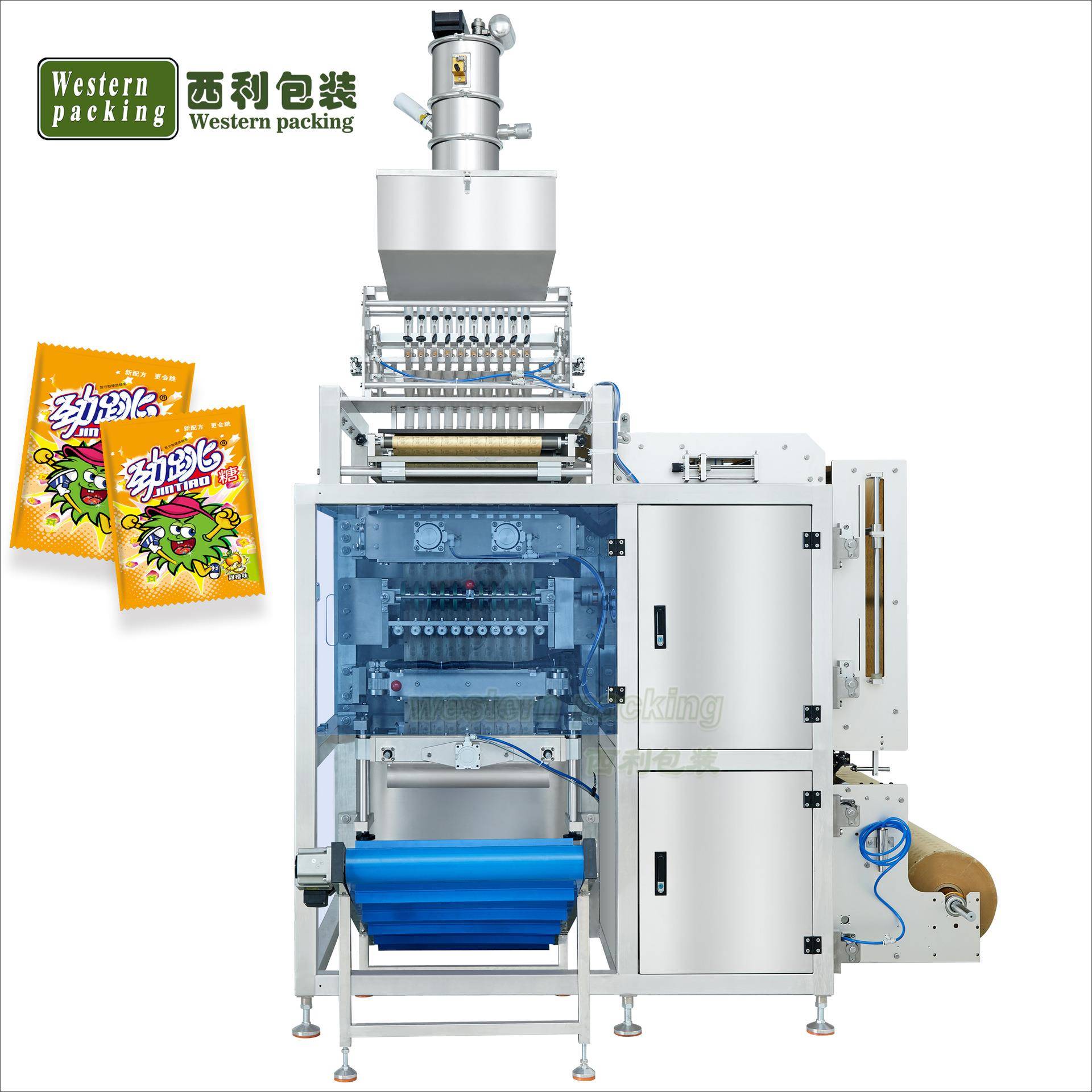 300-500包/分钟多列式袋包装设备颗粒包装机维生素包装机四边封