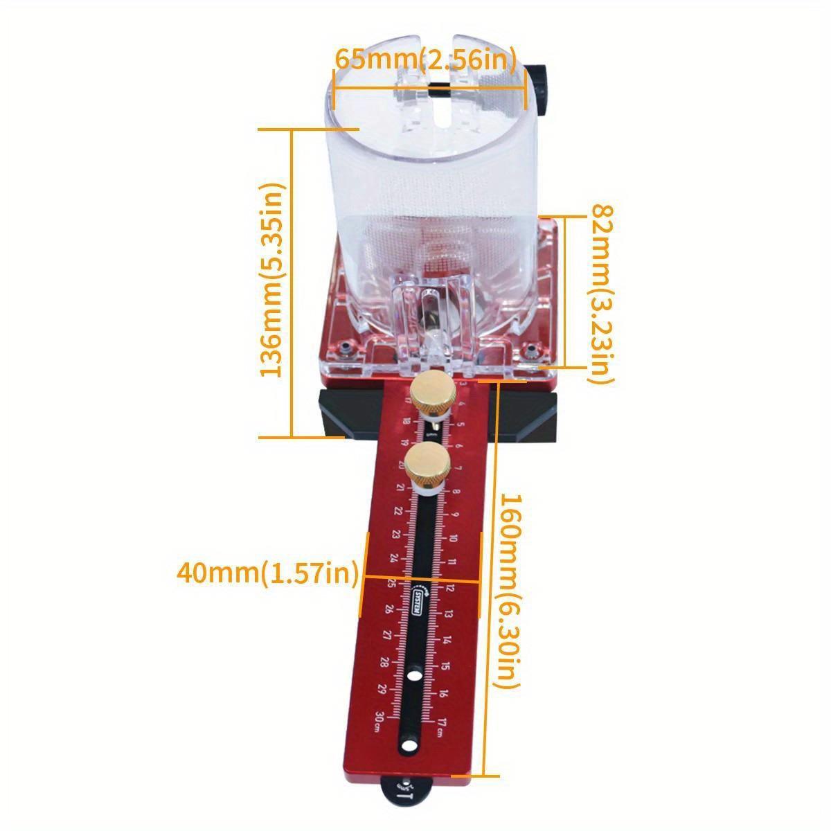 工圆可形切割夹具带调延长杆木的路靠由器开槽底座修边机铣圆9714