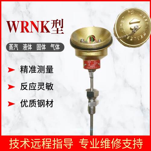 WRNK-332铠装热电偶 铂热电阻 pt100/ K型 温度传感器 固定螺纹