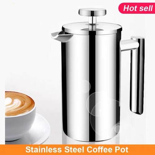 Stainless Steel Coffee Pot French Press Coffee Maker 咖啡壶