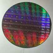 晶圆硅片wafer集成电路CPU芯片科技感IC礼物半导体光刻片摆件饰品