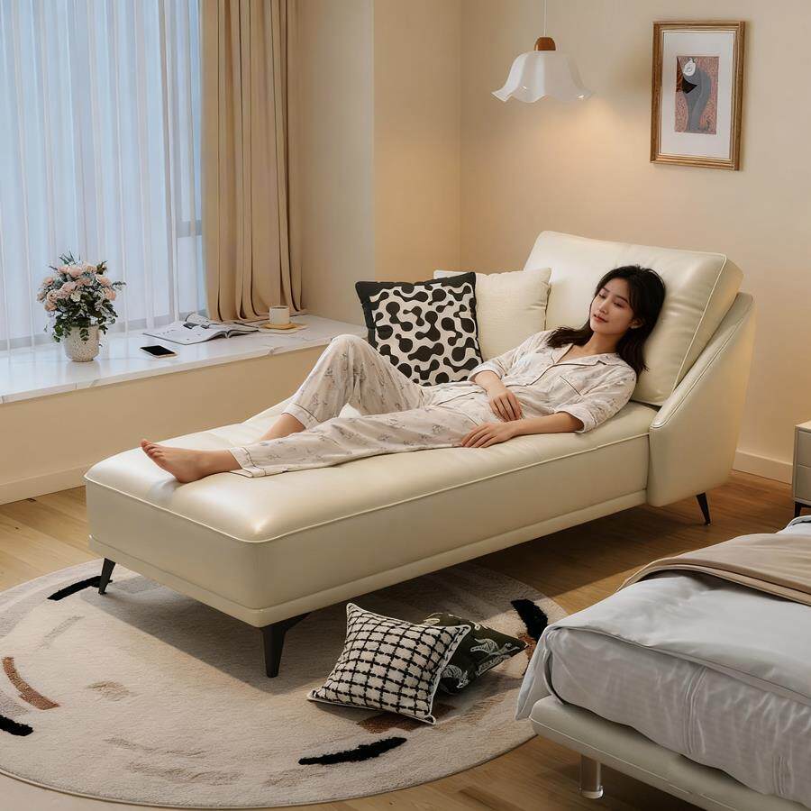 意式贵妃躺椅极简小型单人贵妃位椅子家用客厅卧室美人榻懒人沙发