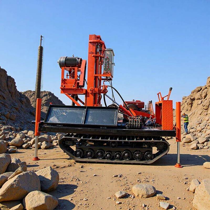 地源热泵打井机降水井大口径正循环钻机轮式地源热泵水井钻机