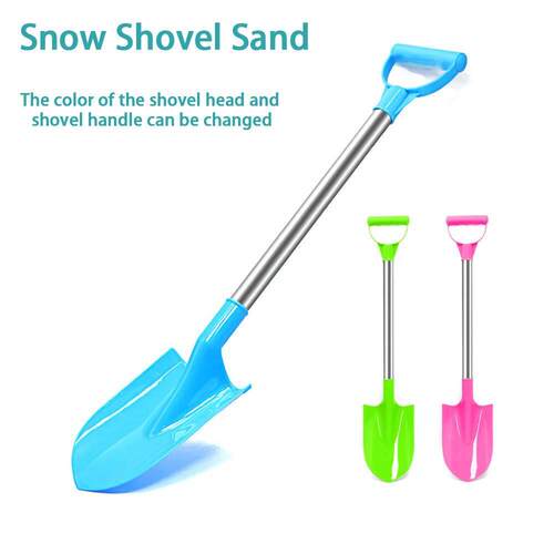 Children Beach Shovel Stainless Steel Pointed Shovel Toy Woo