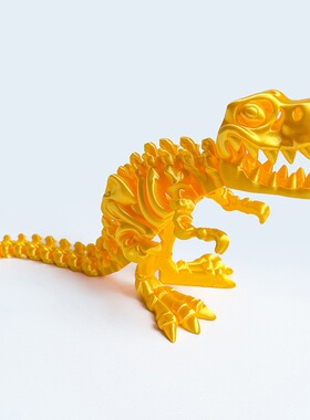 打印骨头霸王骨架恐龙3D模型摆件