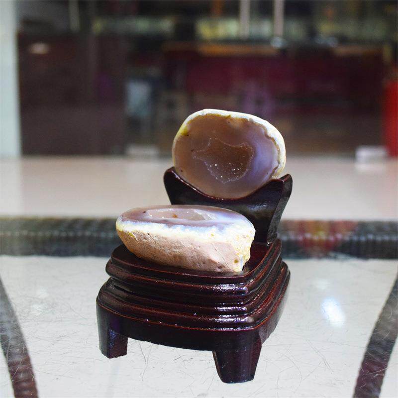 矿宝天然玛瑙水晶原石聚宝盆居家办公紫水晶洞乌拉圭晶簇摆件