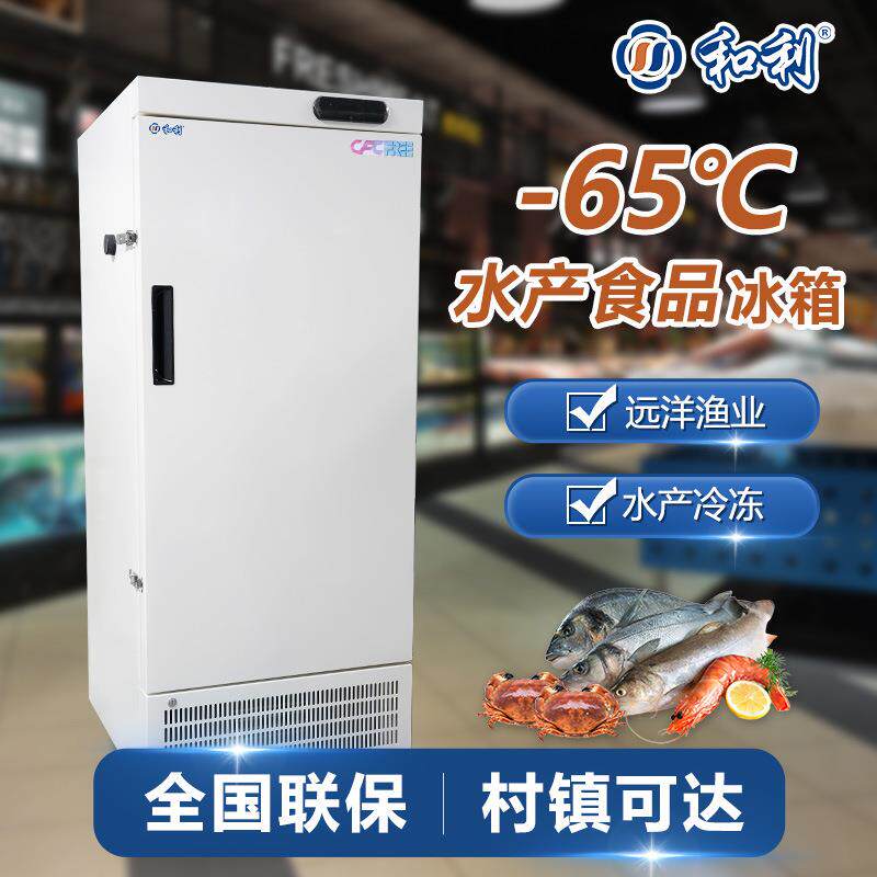 和利立式超低温商用冰箱零下60度水产渔业冷冻保鲜冷藏柜急速冷冻