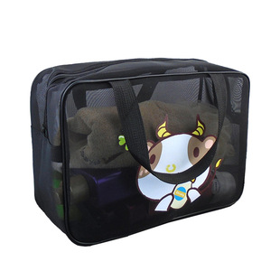 洗漱包男士洗浴包洗簌用品收纳袋洗刷牙具学生网眼沐浴兜旅行洗澡