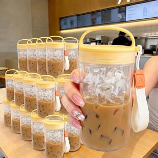 咖啡杯外出携带冷萃杯冷泡随行杯食品级大容量冰杯重复使用冷水杯