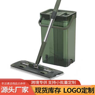 家用加厚免手洗平板拖把塑料懒人一拖净刮刮乐拖把桶干湿两用批发