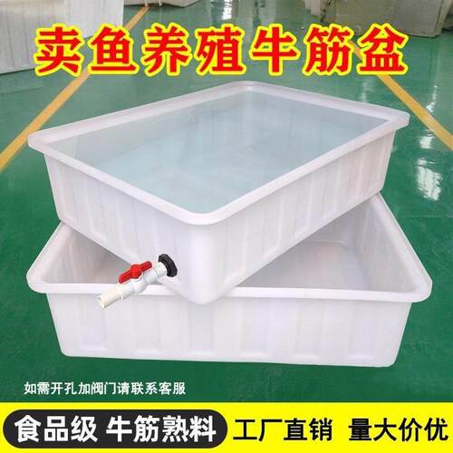 牛筋料筐无品牌/特厚牛筋水箱活鱼运输箱长方形活鱼水水桶养虾储