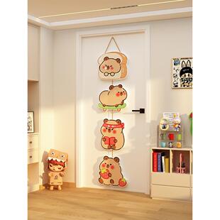 电视背景装饰客厅两侧大白墙彩绘2025新款适合进入挂件星人