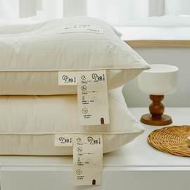 日式原棉护颈枕芯低枕头荞麦枕头芯透气羽丝棉矮枕芯成人枕头内胆