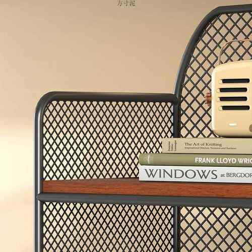 包桌置物书架桌旁小见详情书架可移动落地下办公桌边学生书本书收