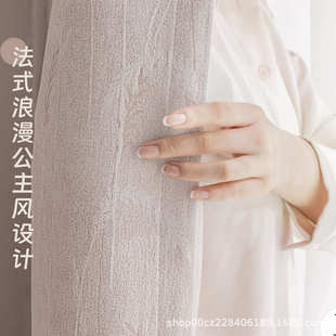 尼尔麦浪遮光卧室雪2025新款 轻风吹朝夕拾客厅现代窗帘简约花奢