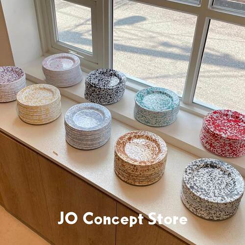 JO Concept｜Crow Canyon搪瓷泼墨平盘 2件包邮